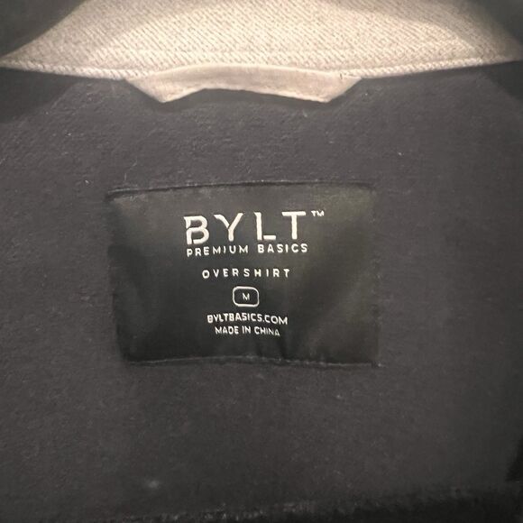 Bylt Premium Basics Coastal Overshirt Black Men's M Outdoors Preppy Utility - Picture 3 of 9